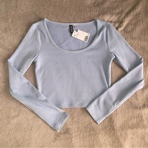 Divided pastel blue long sleeve ribbed size small purchased from Philippines